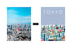 create minimalist landscape illustrations and posters