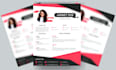 design eye catchy professional resume and CV