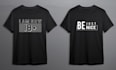 design a minimalist typography t shirt