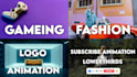 do youtube intro outro animated logo and lower thirds