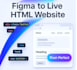 turn your figma design to live HTML and CSS website