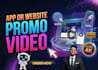 create app intro, video sales letter vsl edit or commercial short video ads