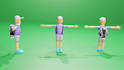 make stylized 3d model environment and animations in blender