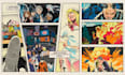 draw a retro vintage comic illustration