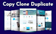 design, redesign, copy clone website using wordpress and elementor pro