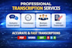 transcribe audio to text fast with accurate transcription