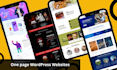 design one page or elementor landing page wordpress website