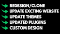 design and develop and fix responsive wordpress website