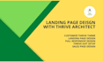 design a sales funnel or landing page with thrive architect