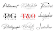 design signature, cursive, handwritten, wedding logo