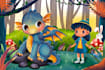 design childrens story book illustration and cover