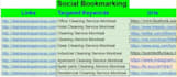 do manually 350 social bookmarking backlinks for local business