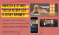 design amazon listings and social media banners