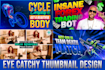 create eye catchy youtube thumbnail design