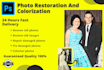 do photo restoration, restore old, damaged photos and images
