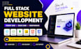 build responsive react js website or frontend web application and backend