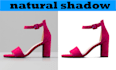 do image background remove and drop natural reflection shadow