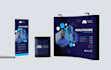 design trade show backdrop and roller up
