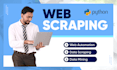 conduct web scraping using python