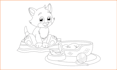 draw coloring pages and any line art