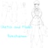illustrate a 2d model for vtubers