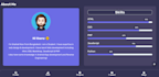 design a portfolio or about me page for your website