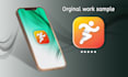 design a modern mobile app icon for ios and android