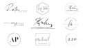 design autograph and artistic signature logo
