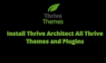 customize thrive theme builder or install thrive architect