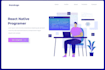 build a business, portfolio and landing page website with react js
