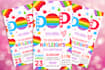 do pop it birthday party digital, text phone invite