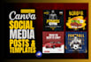 design canva templates for your social media posts