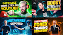 make attractive clickbait youtube thumbnails in 24hrs