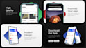 create a modern and stylish mobile app promo video