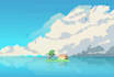 design amazing pixel art background and scenery