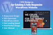 design modern wordpress website and responsive web blog site