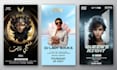 design party, event, concert flyers
