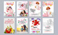 design birthday, valentines card, social post,