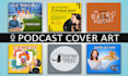 design professional and unique podcast cover art or cover logo