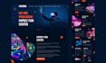 do unique figma landing page design, website design