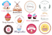 design attractive bakery, sweets, cake and restaurant logo