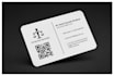 design an attractive business card with a qr code