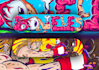 design a edgy illustration for skateboard deck snowboard