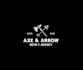 design outstanding axe arrow logo with express delivery