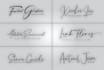 do scripted, cursive, calligraphy, handwritten signature logo