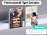 design professional flyer design within 5 hours