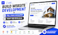 build website development as full stack developer, front end developer