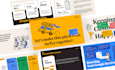 design a creative pitch deck powerpoint presentation with our creativity
