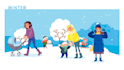 design and illustration of an advent calendar