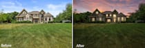 do real estate virtual twilight editing, day to dusk editing